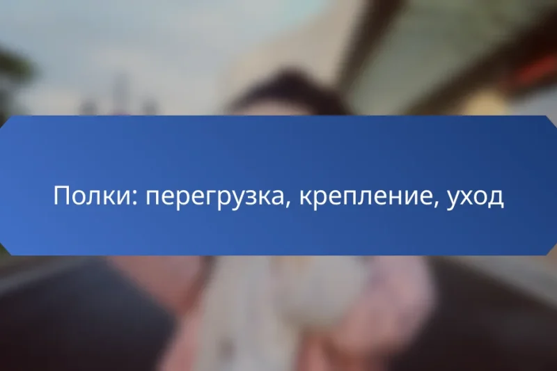 Полки: перегрузка, крепление, уход